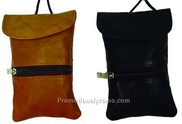 Pouch with Strap - Top Flat & Zipper