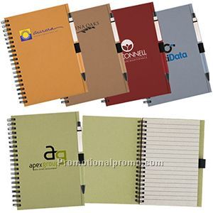 Recycled Notebook with Matching Paper Pen
