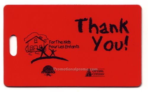 Rigid Slip-In Pocket Luggage Tag