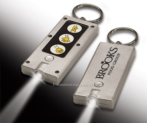 Rock Paper Scissors Flashlight Keychain
