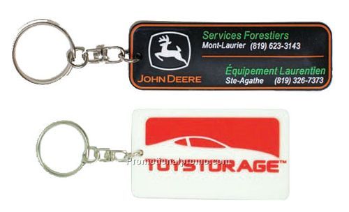 Rubberized PVC keytag