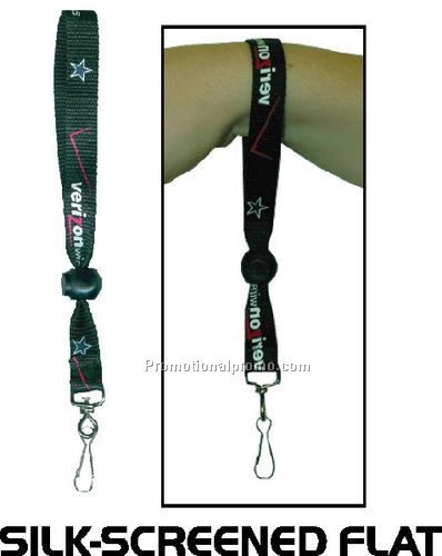 SILK SCREENED WRIST LANYARD