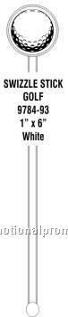 SWIZZLE STICK Golf Ball, white only