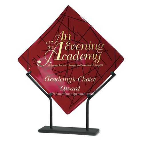 Scarlet Art Glass Plate - 12