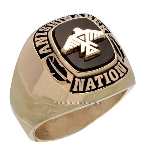 School Men's Ring with Shank Design jewelry