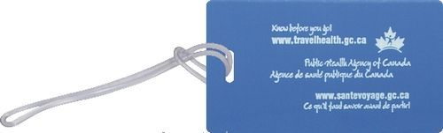 Screenprinted Luggage ID badge holder 