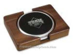 Set of 2 PS with Walnut Stand