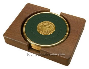 Set of 2 TB with Walnut Stand