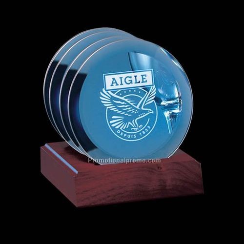 Set of 4 on Base - Aladdin Blue