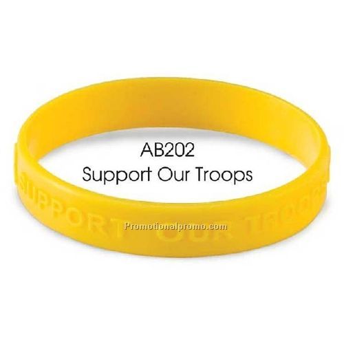 Silicone Wristbands - Stock - Support Our Troops