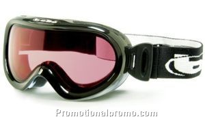 Ski Goggle, Boost - OTG Black Basics Frame with Vermillon Lenss