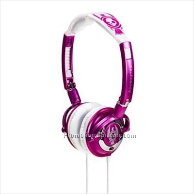 Skull Candy Lowrider Headphones - Pink / White