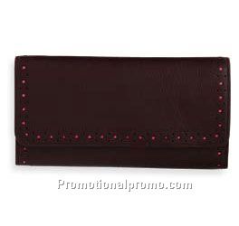 Slim Envelope Wallet Black/Turquoise