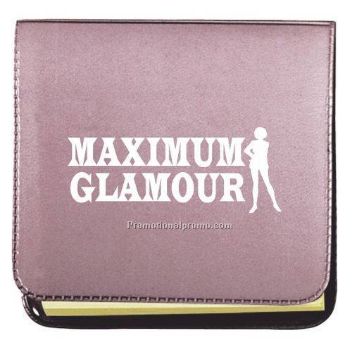 Small sticky note pad with standard vinyl cover