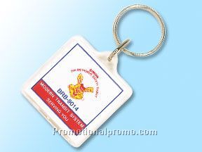 Snap-in square key ring