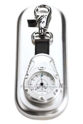 Stainless Steel Pocket Watch - White Dial