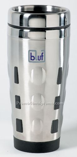 Stainless Steel Tumbler with Rubber Accents 16oz