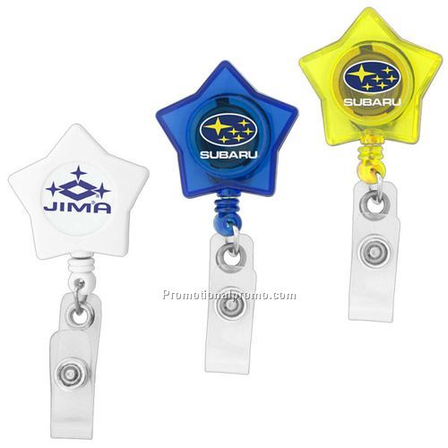 Star Shaped Retractable Badge Holder