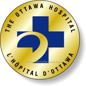 Stock Shape Brite Gold Foil Paper Roll Labels - Round