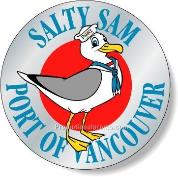 Stock Shape Brite Silver Foil Paper Roll Labels - Round