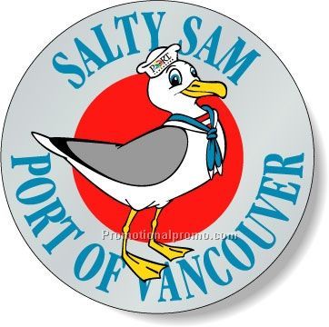 Stock Shape Dull Silver Foil Paper Roll Labels - Round