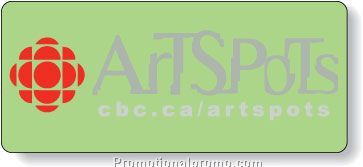 Stock Shape Fluorescent Green Roll Labels - Rectangle with round corners