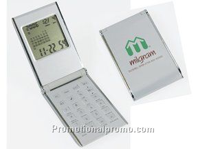 Swanky travel clock/alarm and calculator