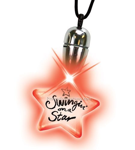 Tear Drop Blinking Pendant Necklaces