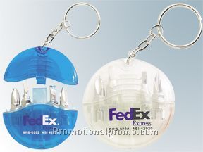 Translucent key holder screwdriver set 4 bits