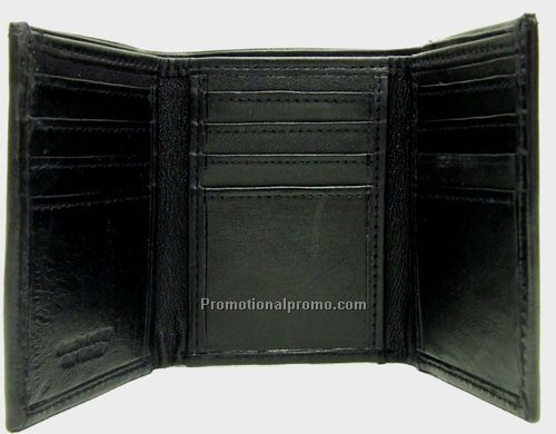 Tri-Fold Wallet / Outside I.D. / Lambskin Napa / Black