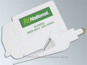 Truck shaped letter opener & staple remover