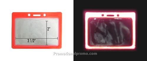 Vinyl ID badge holder pouch 