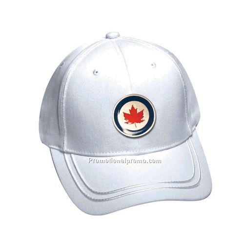 White Heavy Weight 100% Brushed Cotton Twill Caps