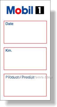 White Matte Roll Labels. Any butt-cut rectangle with square corners