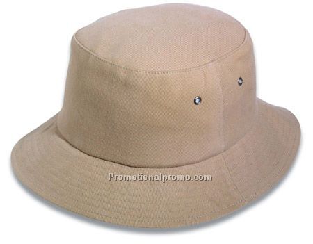brushed cotton twill super value bucket hat/ mesh lining