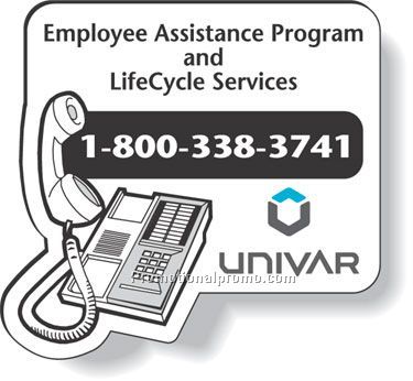 .020 Stock Shape Magnets / Card with Telephone