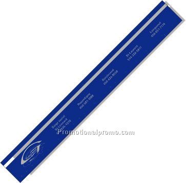 .030 Clear Plastic 12" Ruler / with square corners