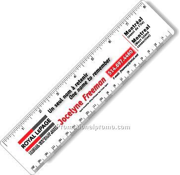 .040 White Matte Styrene Plastic 8" Rulers / with round corners