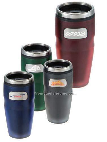 16 oz. Plastic Indent Medallion Tumbler