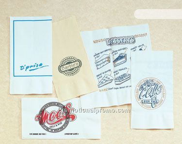 2 Ply - 1 Color on Colored Background - 1 Side