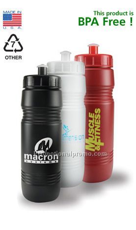 24 oz. Recycled Bottle - Push/Pull Lid