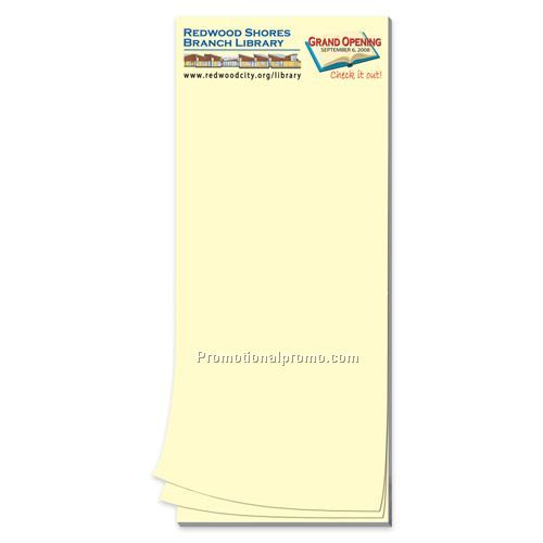 3 1/2" x 8 1/2" Note Pad - 25 pages