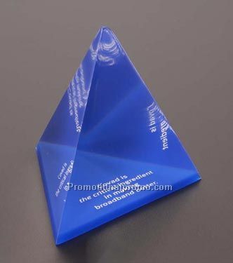3-Sided Pyramid w/ Colored Bottom