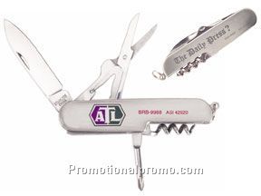 4 function stainless steel pocket knife