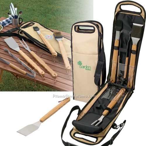 5 pc. Bamboo BBQ Set