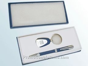 BLUE KEY HOLDER / PEN GIFT SET