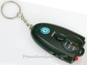BREATH ALCOHOL DETECTOR ON KEYCHAIN WITH BRIGHT LED LIGHT