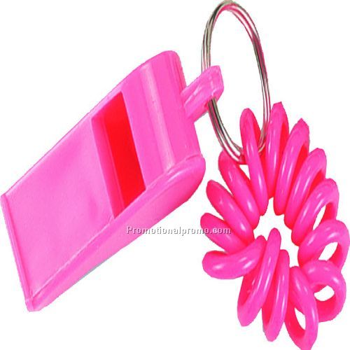 COIL WRIST BRACELET WITH WHISTLE