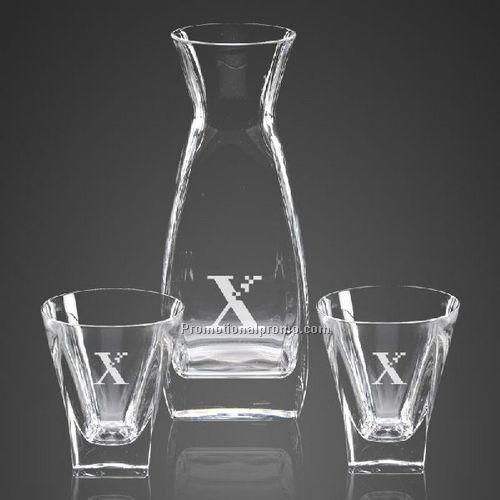 Carafe & 2 On-The-Rocks 24% Lead