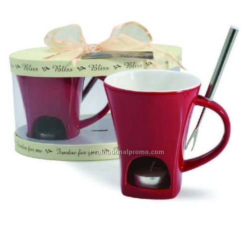 Chocolate Fondue Mug S/2